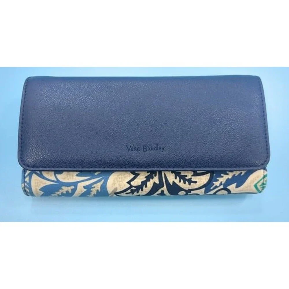 Vera Bradley Santiago Hensley Bag with Snap Close Accordion Wallet Floral